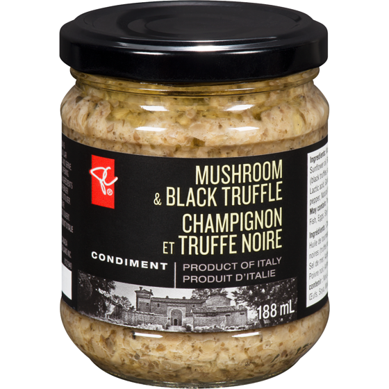 PC Black Label Mushroom Black Truffle Pesto 175 ml, $3.99/100ml