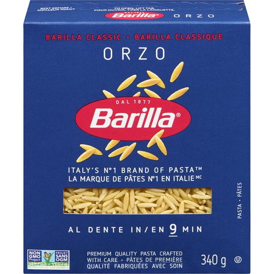 Barilla Pâtes Orzo 340 g, 0,88 $/100g