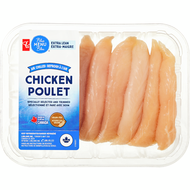 PC Menu Bleu Filets de poitrines de poulet extra-maigres 1 ea, 13,00 $/1ch
