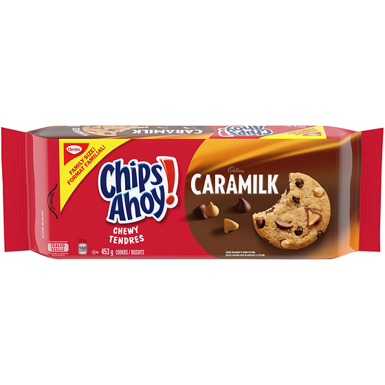 Christie Biscuits Chips Ahoy! CARAMILK tendres, format familial 453 g, 1,43 $/100g