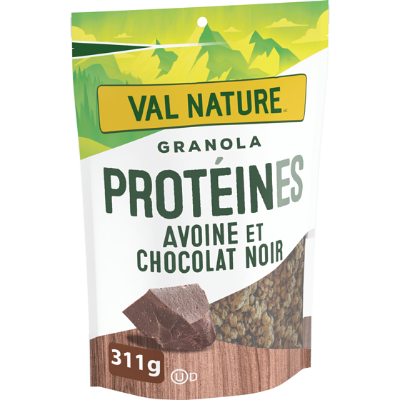 General Mills Granola Protéiné Avoine et Chocolat Noir, Collation et Céréale Saine 311.84 g, 1,92 $/100g