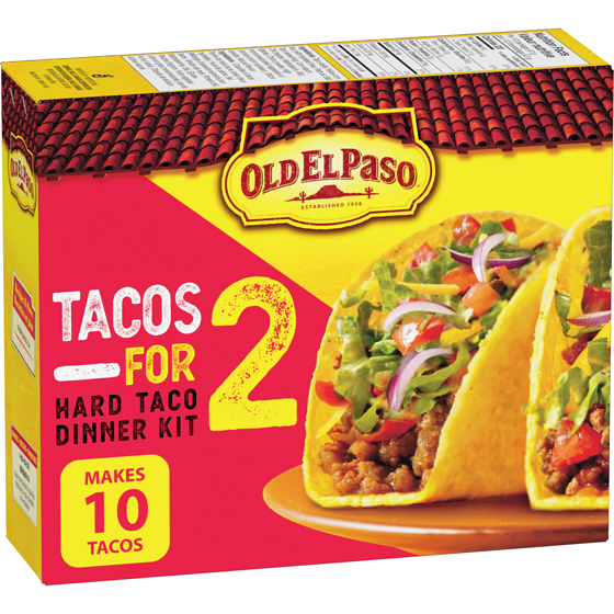 Old El Paso Tacos for 2 Hard Taco Dinner Kit 94 g, $4.78/100g