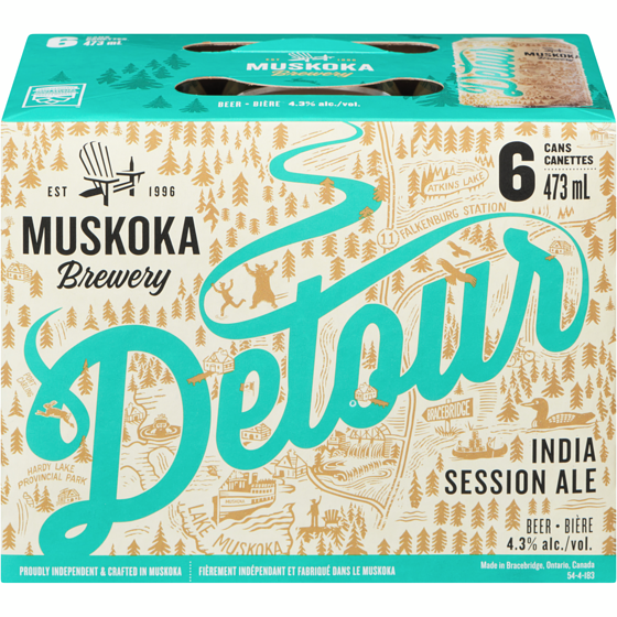 Muskoka Detour Session Ale (ID required at pick-up) 6x473.0 ml, $0.81/100ml