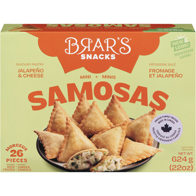 Gajar Halva Brars Samosa Jallpeno Cheese 624 g, 1,12 $/100g