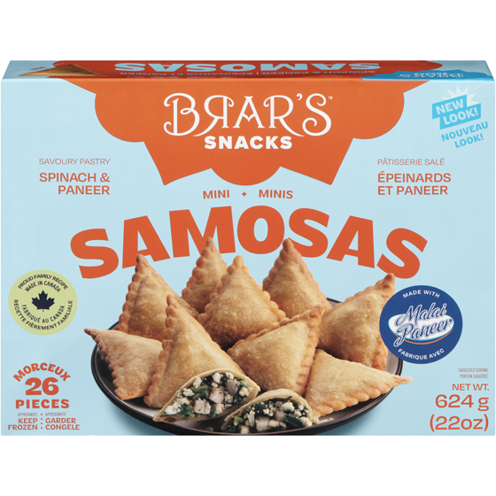 Gajar Halva Brars Samosa Spinach Paneer 624 g, 1,04 $/100g