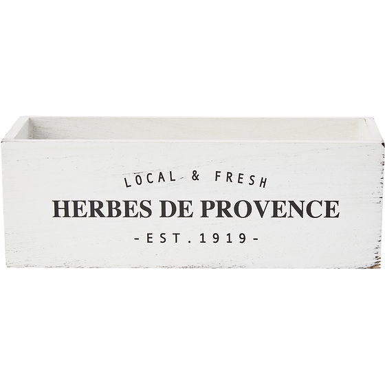Life at Home Wooden Box, White 1 ea, $5.00/1ea