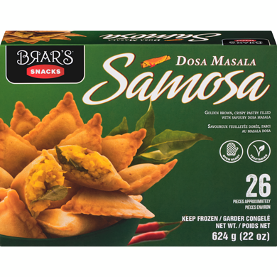 Gajar Halva Brars Samosa Masala Dosa 624 g, 1,04 $/100g