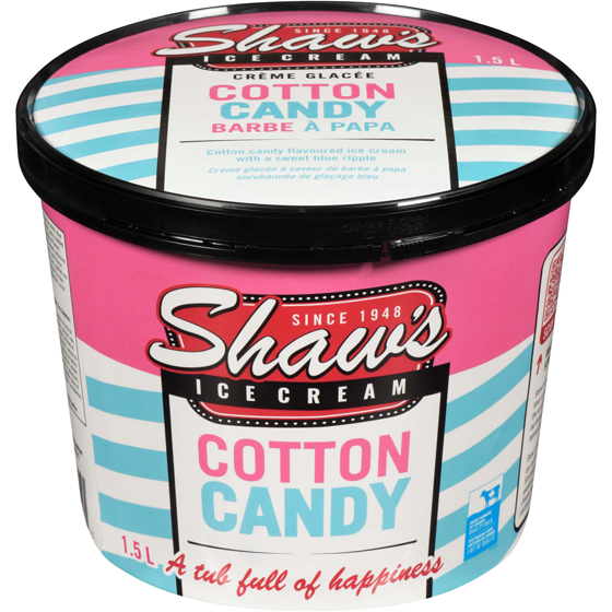 Shaw's Ice Cream Cotton Candy 1.5 l, $0.60/100ml
