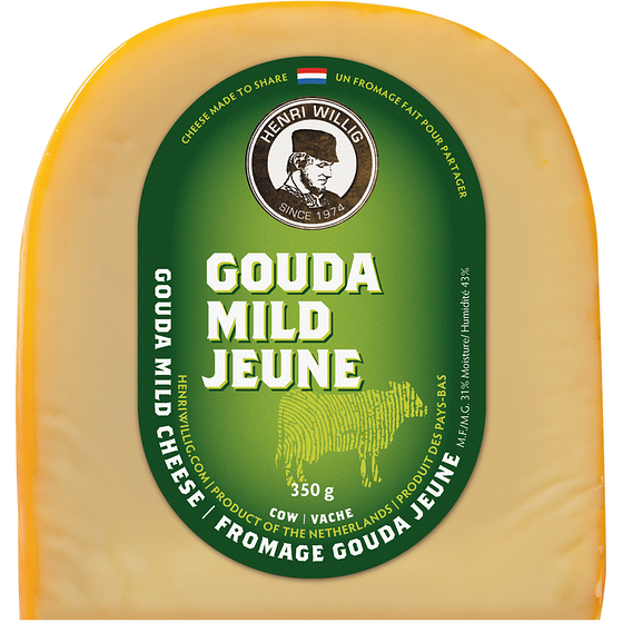 Henri Willig Mild Gouda 350 g, $3.14/100g