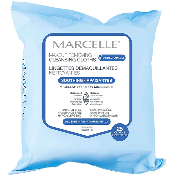 Marcelle Regular Cleansing Cloth Regular 25x1.0 ea, $0.60/1ea
