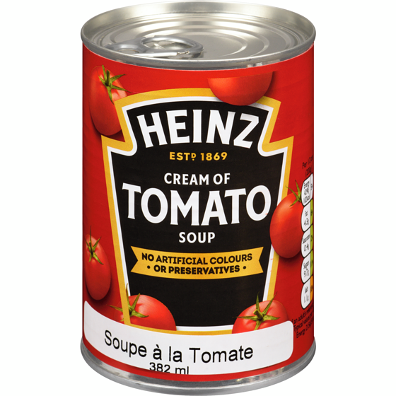 Heinz Cream Of Tomato Soup 400 g, $0.82/100g