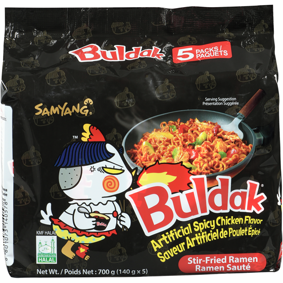 Samyang Original Spicy Chicken Noodle 140 g, $1.21/100g