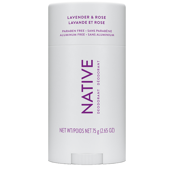 Native Natural Deodorant, Lavender and Rose, Aluminum Free 75 g, $23.99/100g