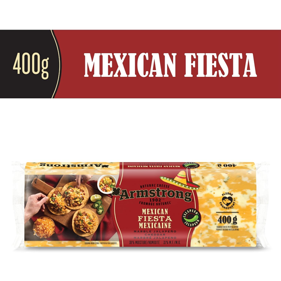 Armstrong Mexican Fiesta Marble Cheddar with Jalapeño Cheese 400 g, $1.25/100g