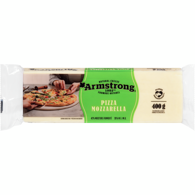 Armstrong Pizza Mozzarella Cheese  400 g, $1.25/100g
