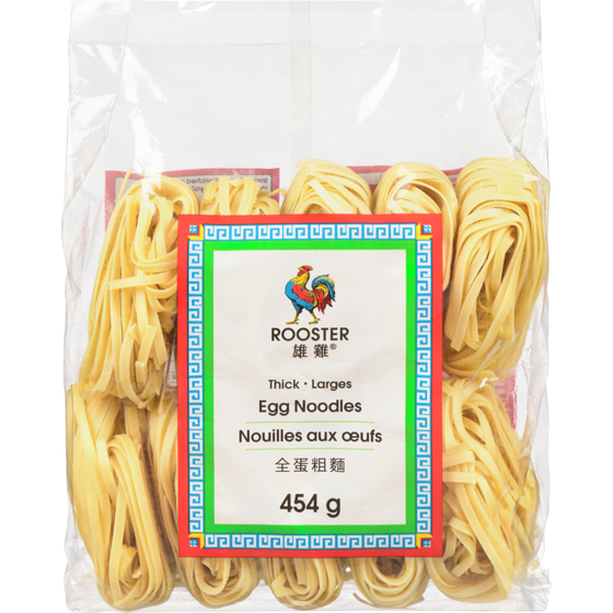 Rooster Thick Egg Noodles 454 g, $0.77/100g