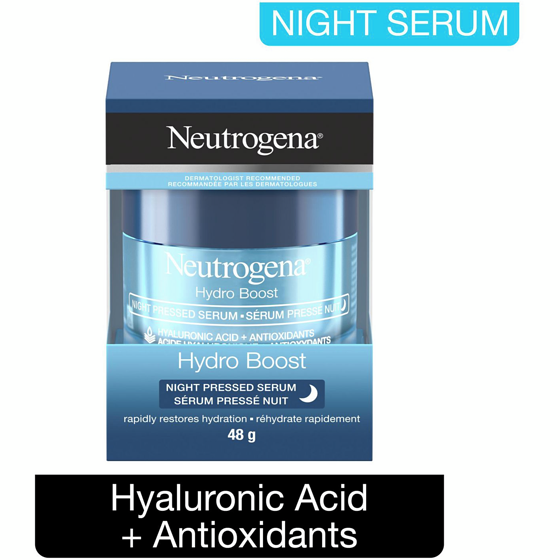 Neutrogena Hydro Boost Night Pressed Face Serum w/ Purified Hyaluronic Acid & Antioxidants 48 g, $44.98/100g