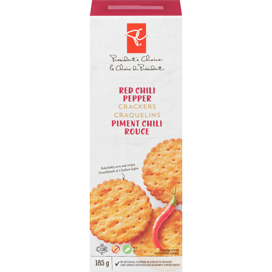 le Choix du Président Craquelins piment chili rouge 185 g, 1,89 $/100g