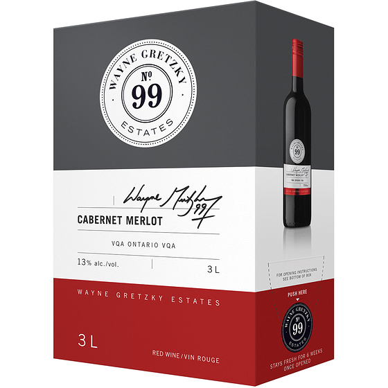 WAYNE GRETZKY Cabernet Merlot (ID required at pick-up) 3000 ml, $1.59/100ml