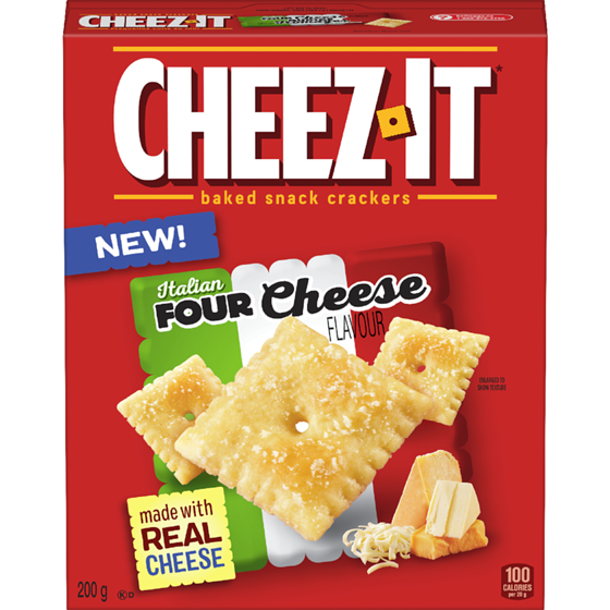 Cheez-It Four Cheese Crackers 200 g, $2.00/100g
