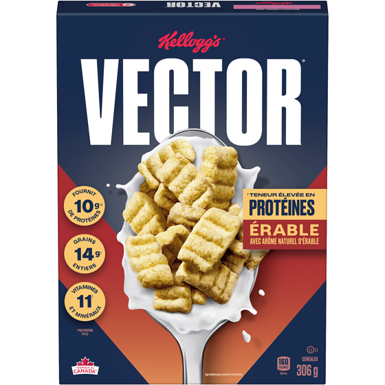 Kellogg’s VECTOR MAPLE 306GMX10 306 g, 1,89 $/100g