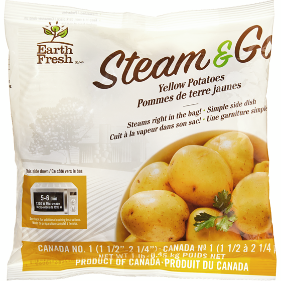 null Steam & Go Yellow Potatoes 454 g, $0.44/100g
