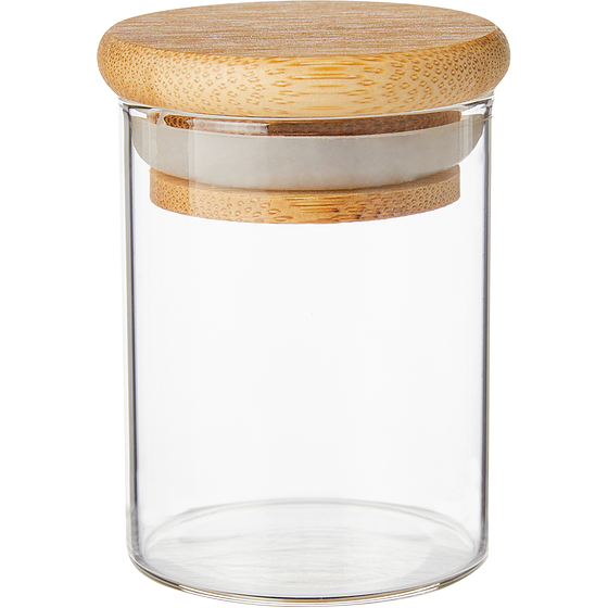 President's Choice 65 ml Glass Spice Jar with Bamboo Lid  1 ea, $5.00/1ea