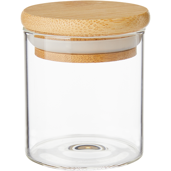 le Choix du Président Pot à épices en verre avec couvercle en bambou, 90 ml  1 ea, 6,00 $/1ch
