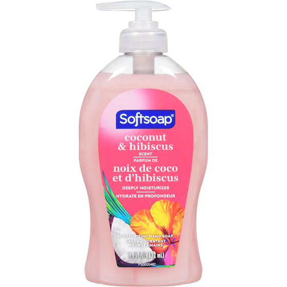 Softsoap Pompe De Savon Liquide Pour Les Mains Hydratant Coconut & Hibiscus 332 ml, 1,35 $/100ml