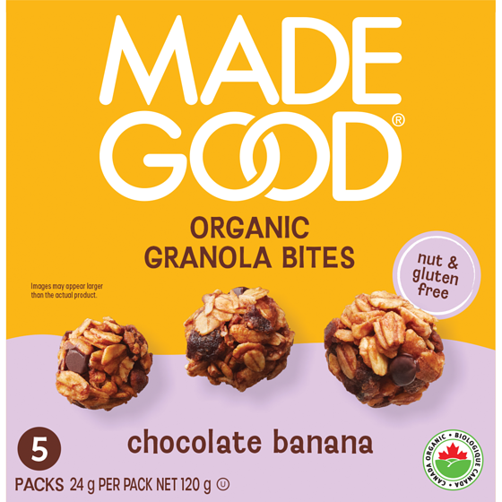 Made Good Chocolate Banana Granola Bites 5pk 24 g, $16.62/100g