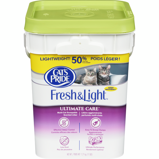 Cat’s Pride FRESH & LIGHT ULTIM. CARE PARF 7.71 kg, 0,39 $/100g