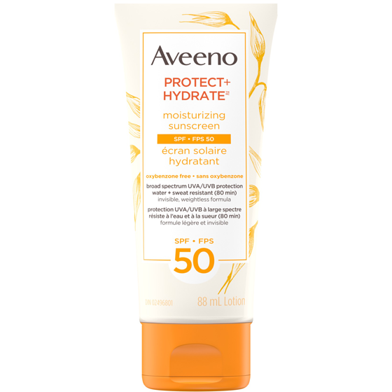 Aveeno Protect + Hydrate Écran solaire hydratant FPS 50 88 ml, 22,73 $/100ml