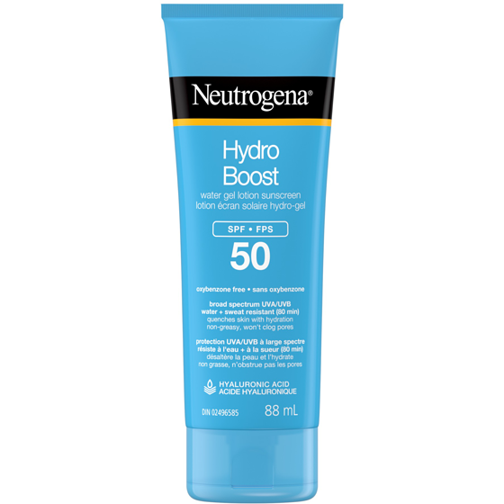 Neutrogena Hyaluronic Boost Hydro Boost Water Gel Lotion Sunscreen SPF 50 88 ml, $22.73/100ml