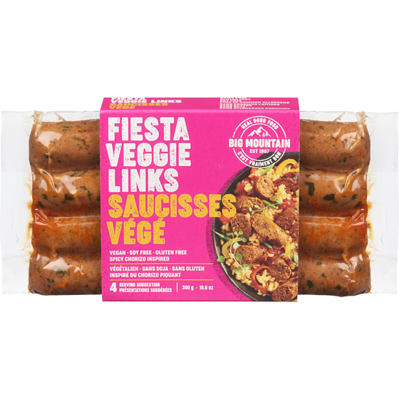Big Mountain Fiesta Veggie Links 300 g, $2.66/100g
