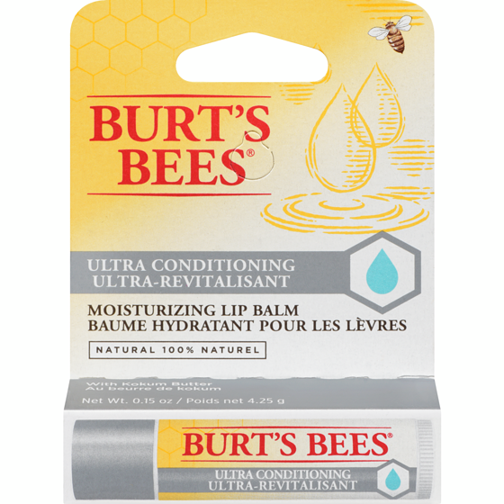 Burt’s Bees Baume pour les lèvres ultra-revitalisant d’origine naturelle à 100 % au beurre de kokum 4.25 g, 129,18 $/100g