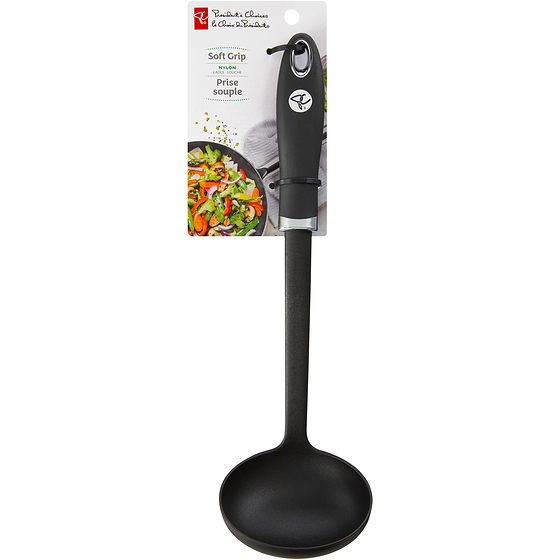 President's Choice Soft Grip Nylon Ladle 1 ea, $8.00/1ea