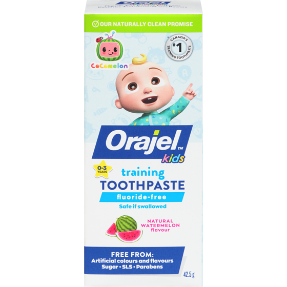 Orajel Kids CoComelon™ Fluoride-Free Training Toothpaste 42.5 g, $11.27/100g