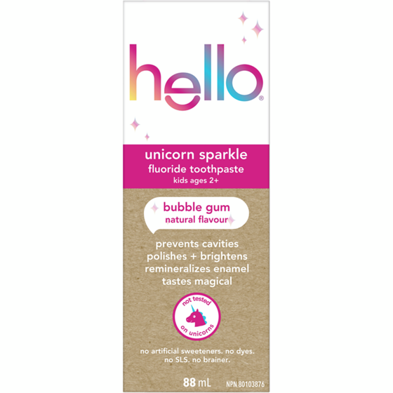 Hello Unicorn Sparkle Kids Toothpaste with Fluoride 88 ml, $9.08/100ml