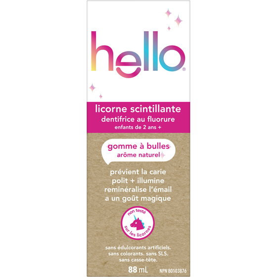Hello Dentifrice enfants Unicorn Sparkle au fluorure 88 ml, 9,08 $/100ml