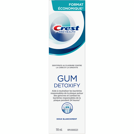 Crest Dentifrice Gum Detoxify Doux Blanchiment 110 ml, 8,63 $/100ml