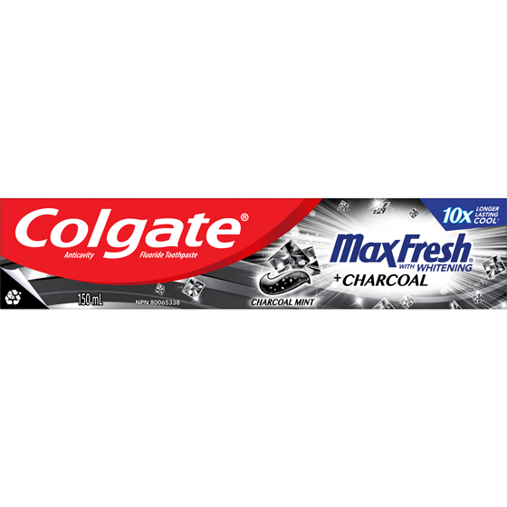 Colgate Dentifrice Colgate MaxFrais avec charbon 150 ml, 3,66 $/100ml