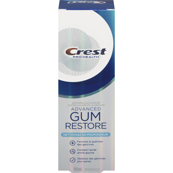 Crest Dentifrice nettoyant en profondeur Pro-Santé Avancé Gum Restore 90 ml, 11,10 $/100ml