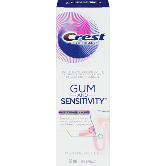 Crest Dentifrice pour dents sensibles Gum and Sensitivity Protection toute la journée 63 ml, 6,35 $/100ml