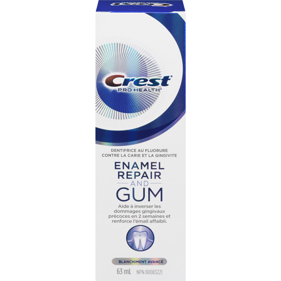 Crest Dentifrice Gum & Enamel Repair, Blanchiment avancé 63 ml, 11,89 $/100ml