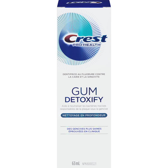 Crest Dentifrice Gum Detoxify Nettoyage en profondeur 63 ml, 11,89 $/100ml