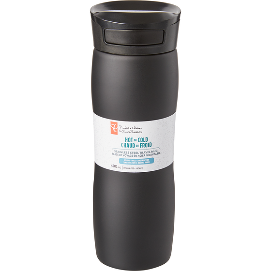 le Choix du Président President's Choice Tasse de voyage isotherme, 400 mL – Noir 1 ea, 19,00 $/1ch