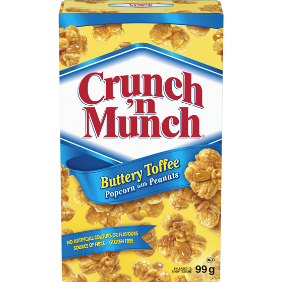 Crunch n' Munch Popcorn Butter Toffee 99 g, $2.01/100g