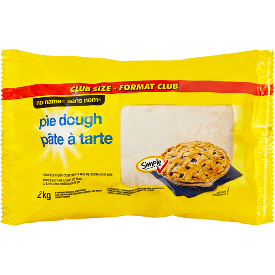 Sans Nom Pâte à tarte, format club 2 kg, 0,40 $/100g