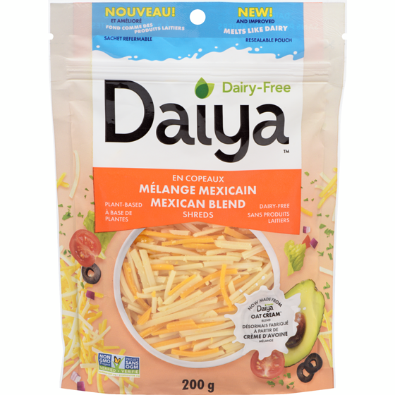 Daiya Dairy Free Mexican Blend Cheese Shreds 200 g, $2.75/100g