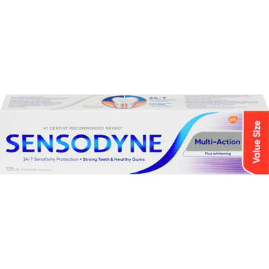 Sensodyne Multiaction Plus Whitening Toothpaste 135 ml, $5.92/100ml